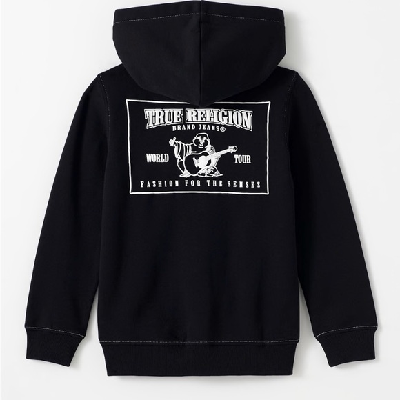 True Religion | Boys Stitch Login Zip Hoodie - Picture 1 of 6